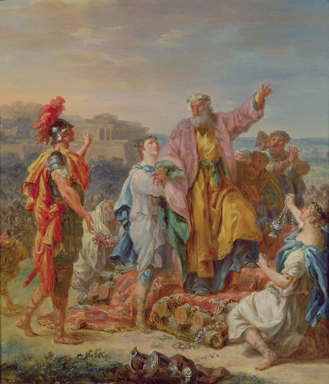 Landskap med klassiska figurer av Jacques Antoine Beaufort