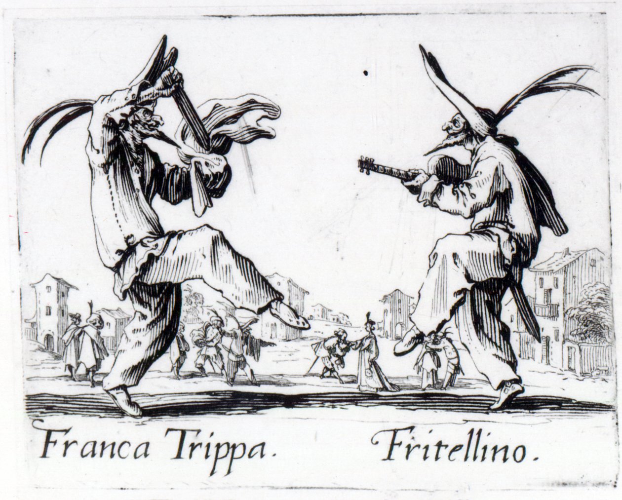 Balli de Sfessania, ca 1622 av Jacques Callot