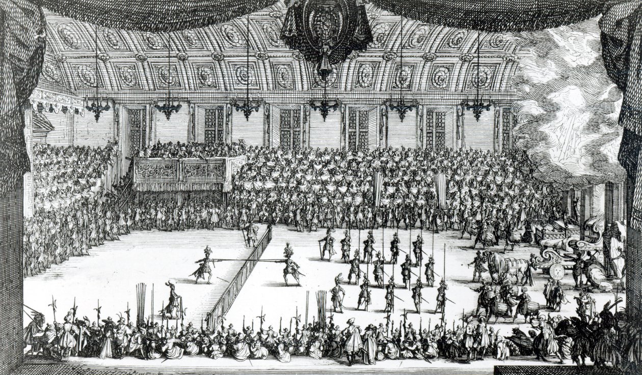 Combat a la Barriere swed av Jacques Callot