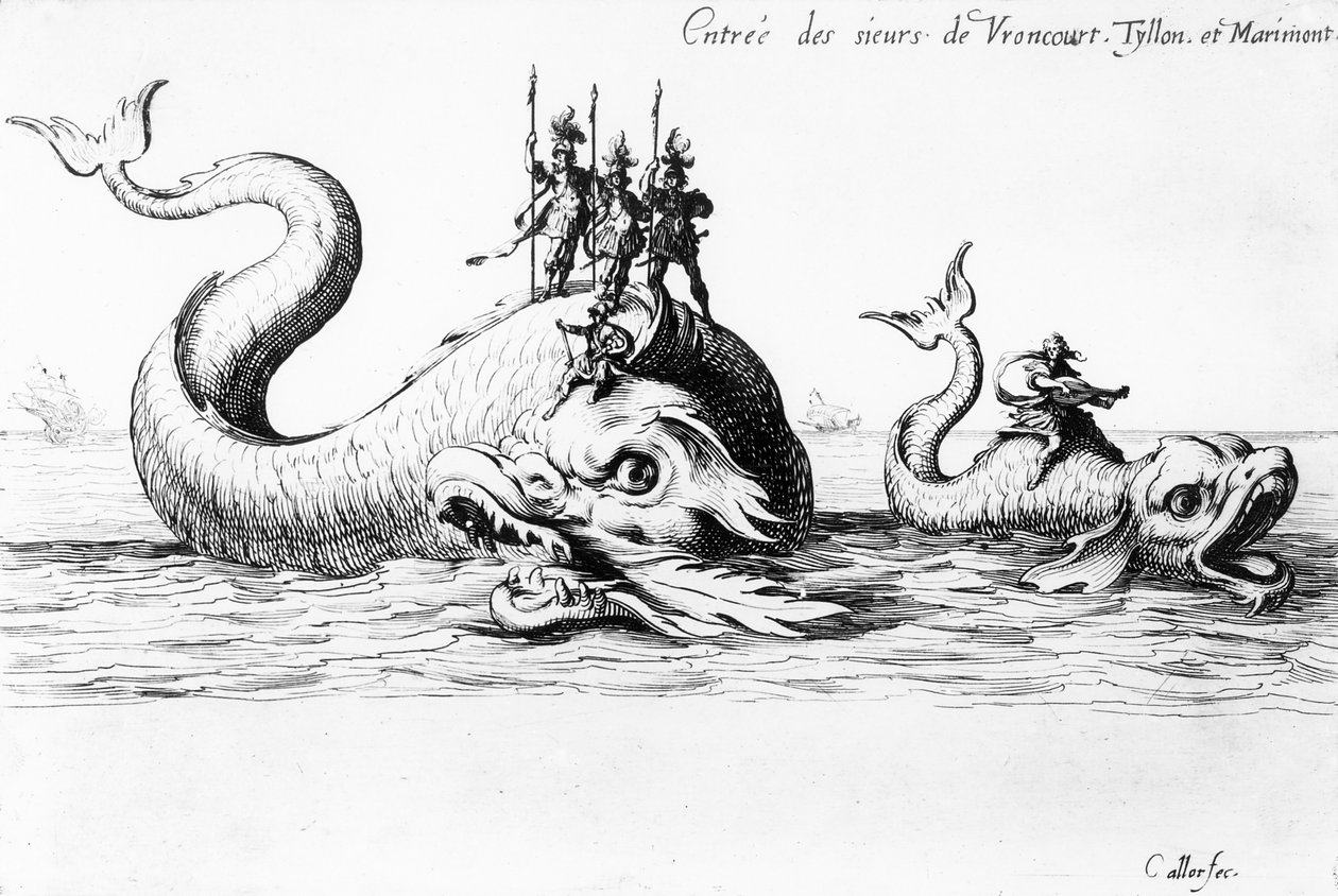 Ingången för Lords of Vroncourt, Tyllon och Marimont av Jacques Callot