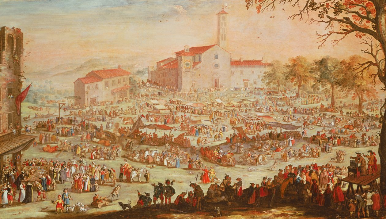 Mässan i Impruneta, 1638 av Jacques Callot