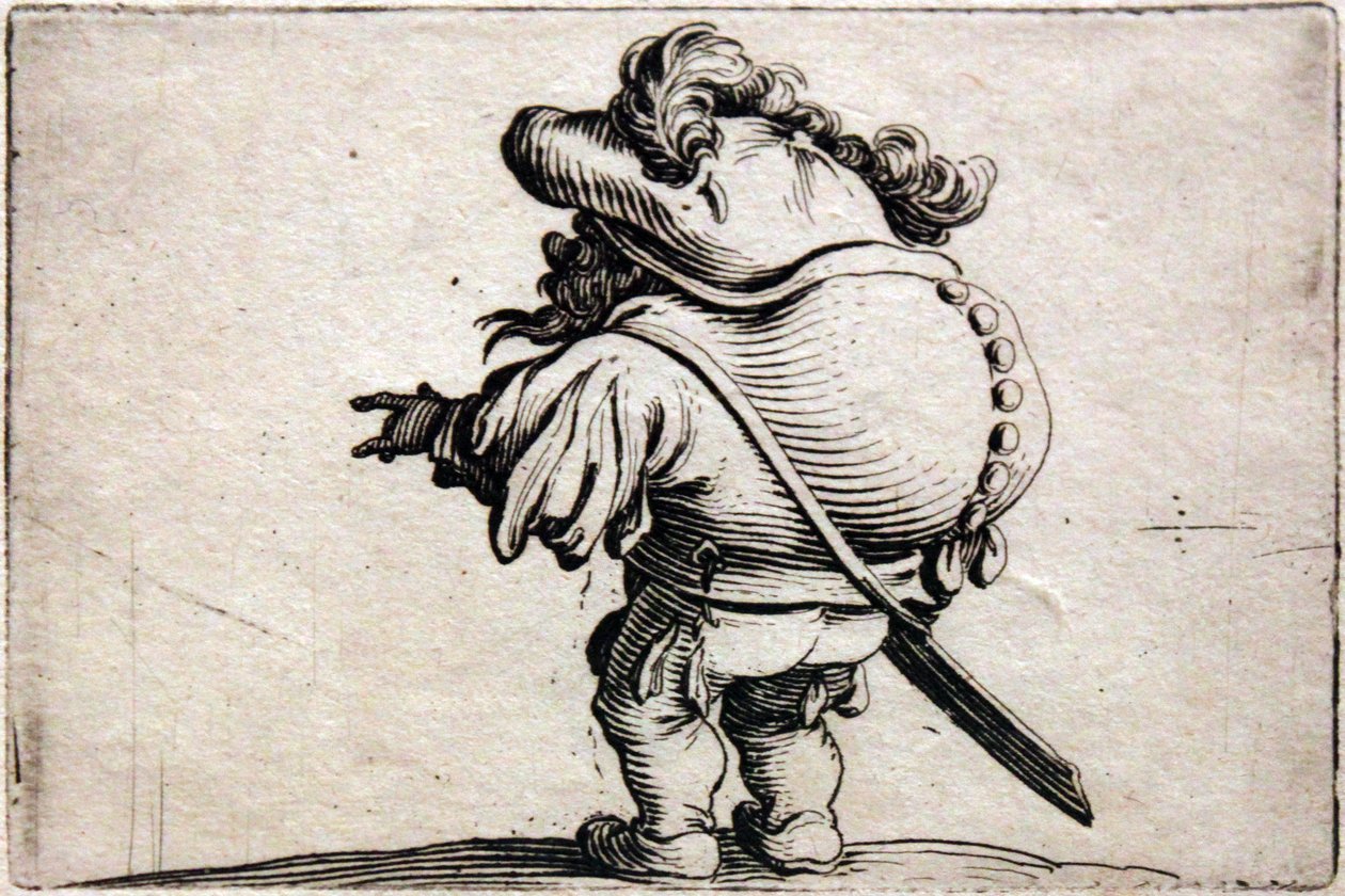 Olika Gobbi -figurer av Jacques Callot