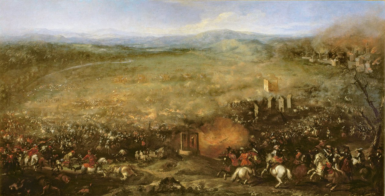 Slaget vid Lutzen 1632 av Jacques Courtois