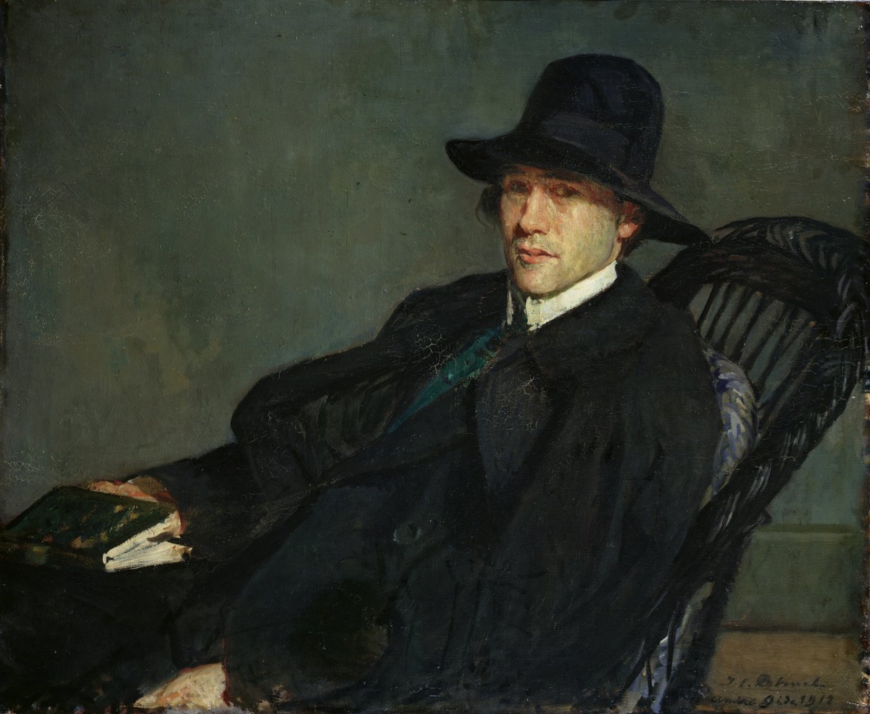 Porträtt av André Gide (1869-1951) 1912 av Jacques Emile Blanche