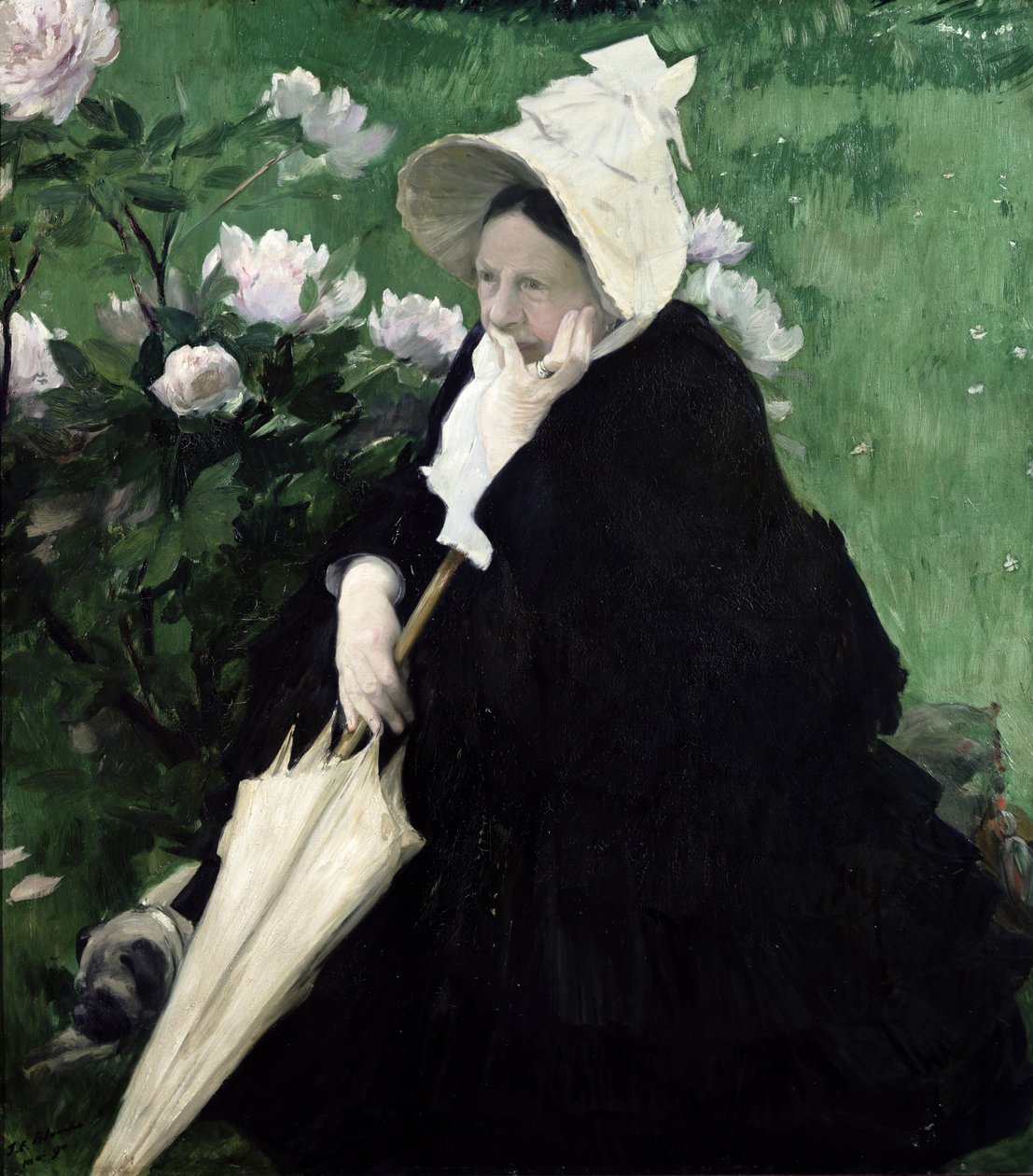 Porträtt av konstnärens mor, 1890 av Jacques Emile Blanche