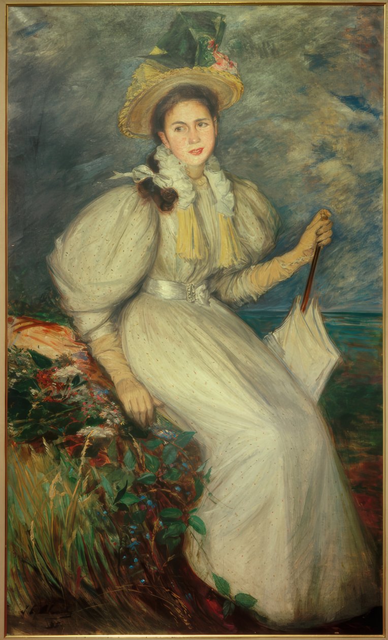 Porträtt av en ung kvinna av Jacques Emile Blanche