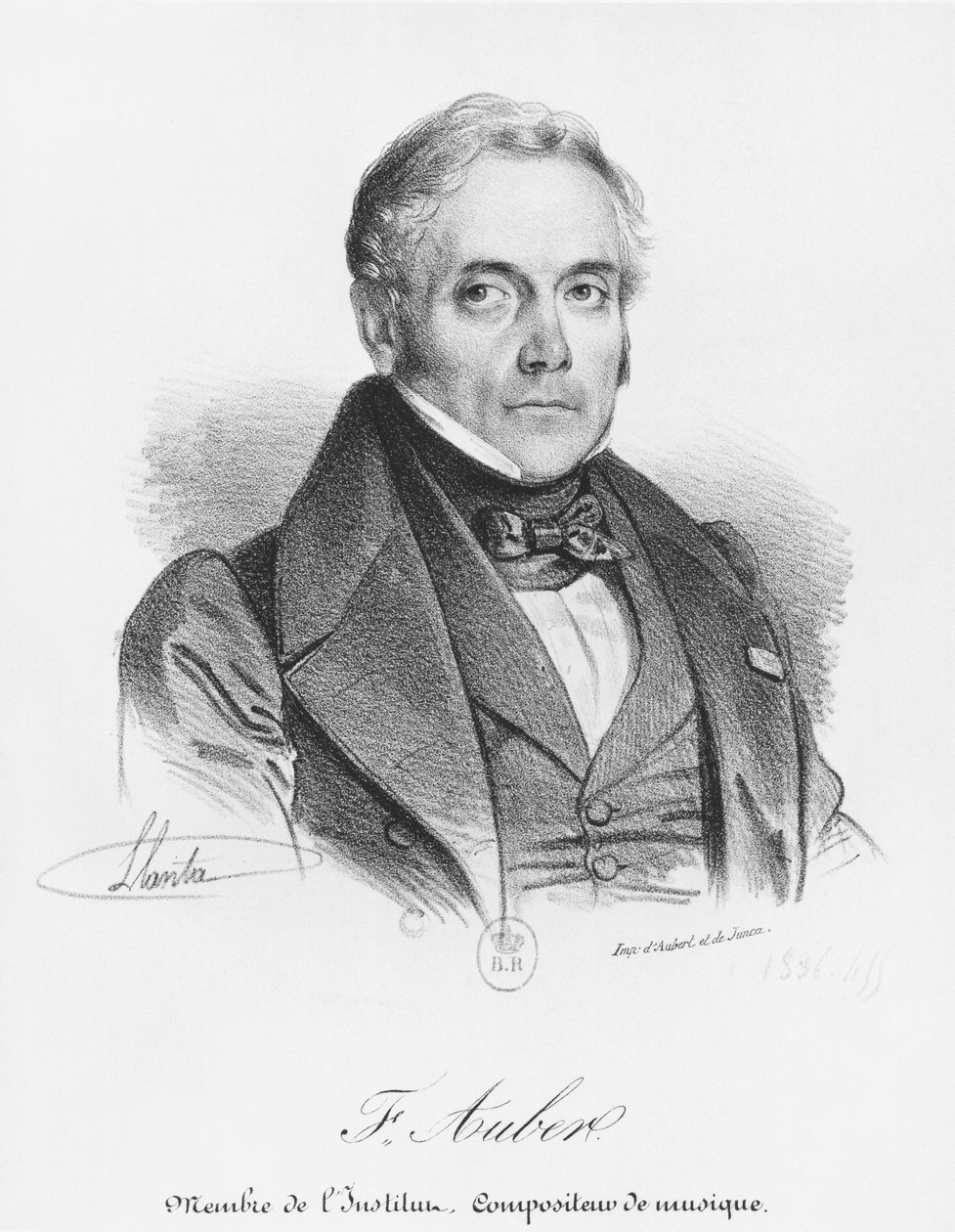 Auber ande (1782-1871) av Jacques Francois Gauderique Llanta