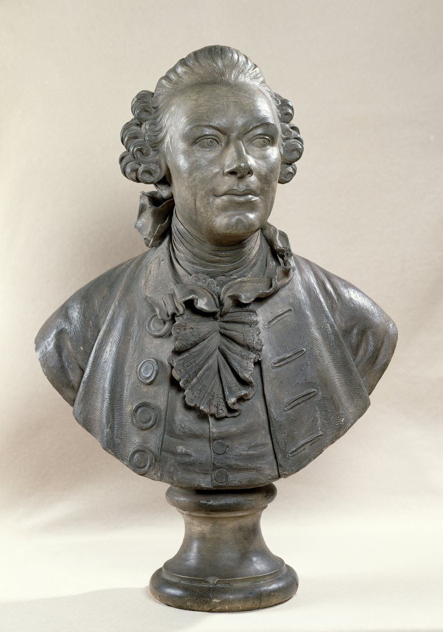 Byst av Johan Georg Wille (1715-1808) av Jacques Francois Joseph Saly