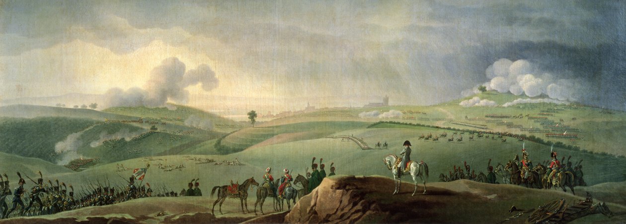 Napoleon I (1769-1821) observerar slaget vid Austerlitz, 2 december 1805 av Jacques Francois Joseph Swebach