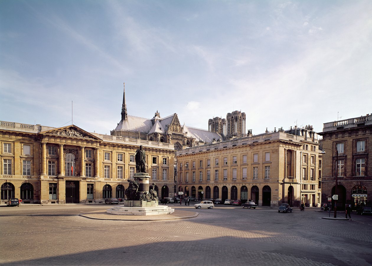 Utsikt över södra sidan av Place Royale av Jacques Germain Soufflot