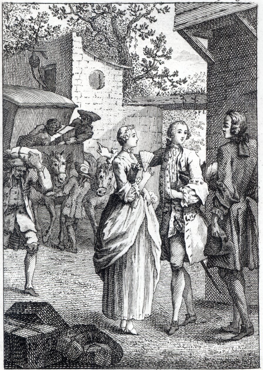 Möte mellan Chevalier Des Greux och Manon, scen från 