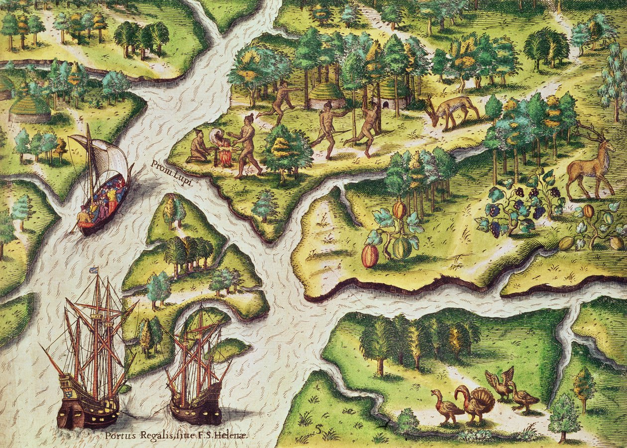 Fransmännen anländer till Port Royal, från 