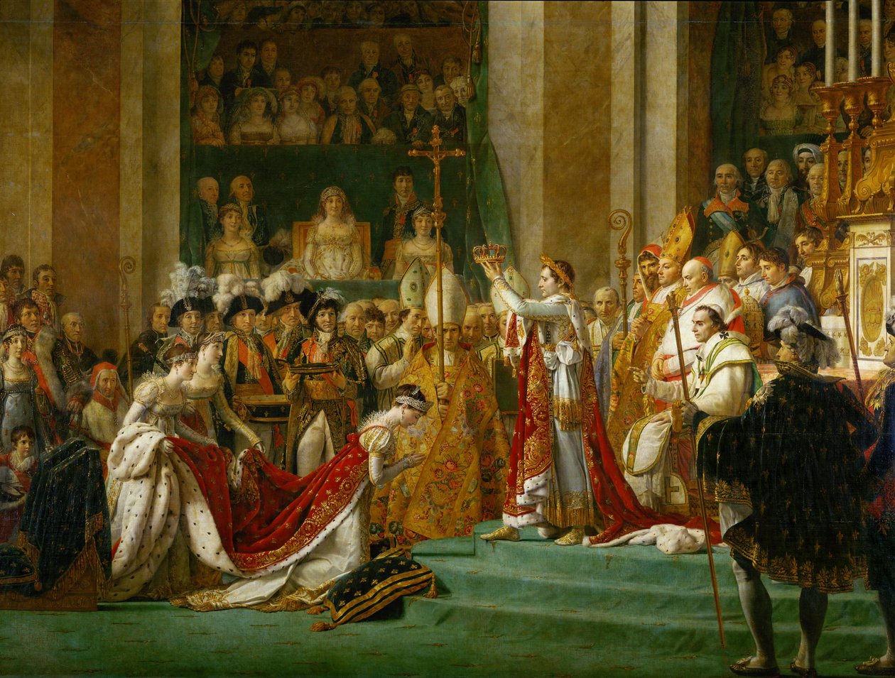 Consecration of the Emperor Napoleon I av Jacques Louis David