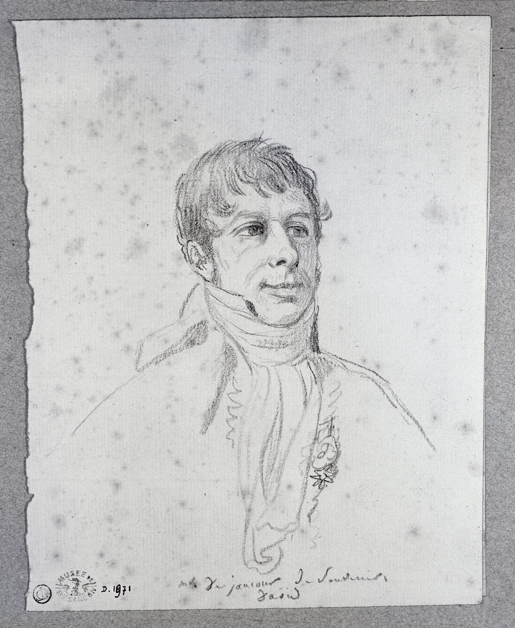 Greve Francois Arnail de Jaucourt (1757-1852) av Jacques Louis David
