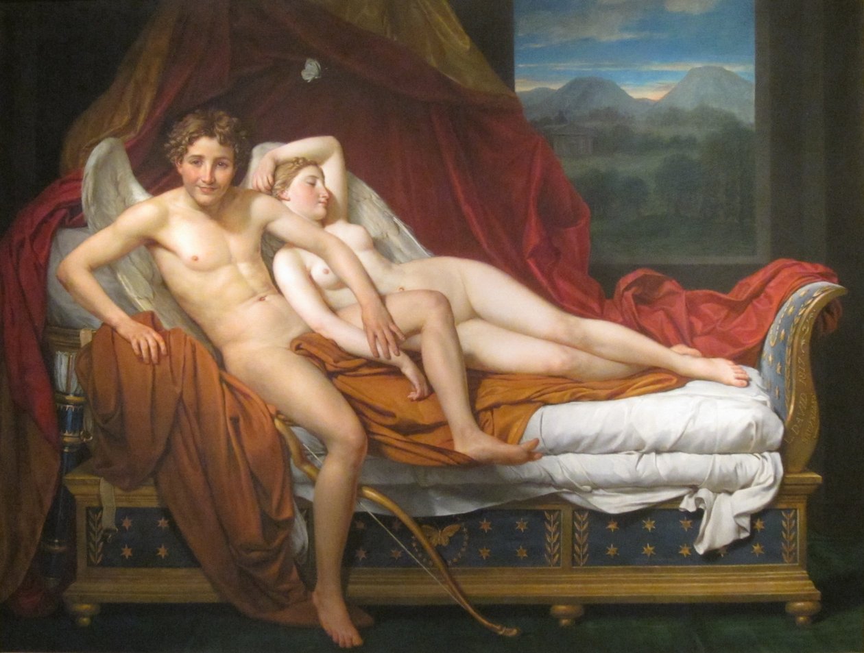Amor och Psyke av Jacques Louis David