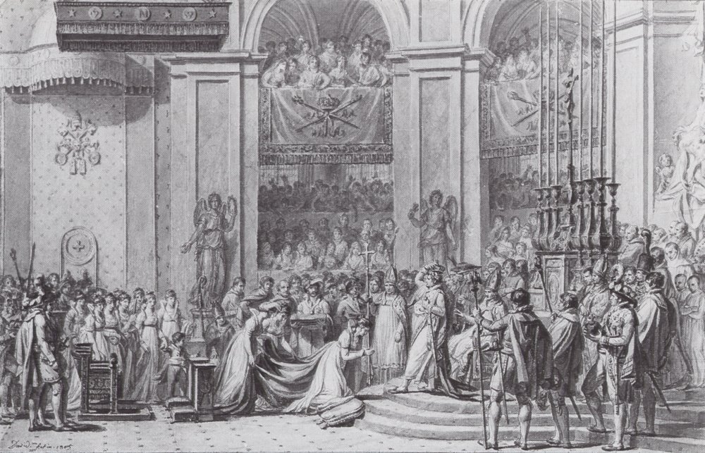 Etude pour le Couronnement av Jacques Louis David