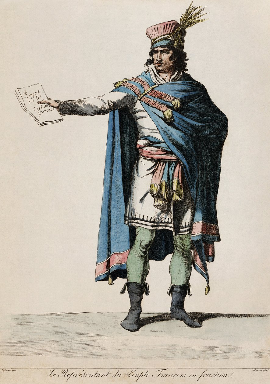 Le représentant du peuple François en fonction av Jacques Louis David