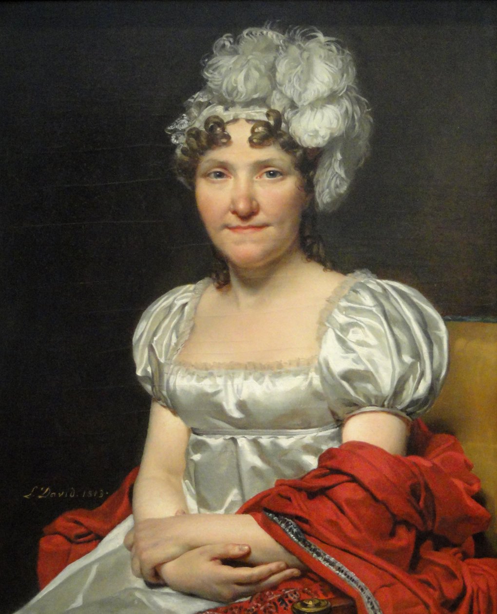 Madame David  av Jacques Louis David