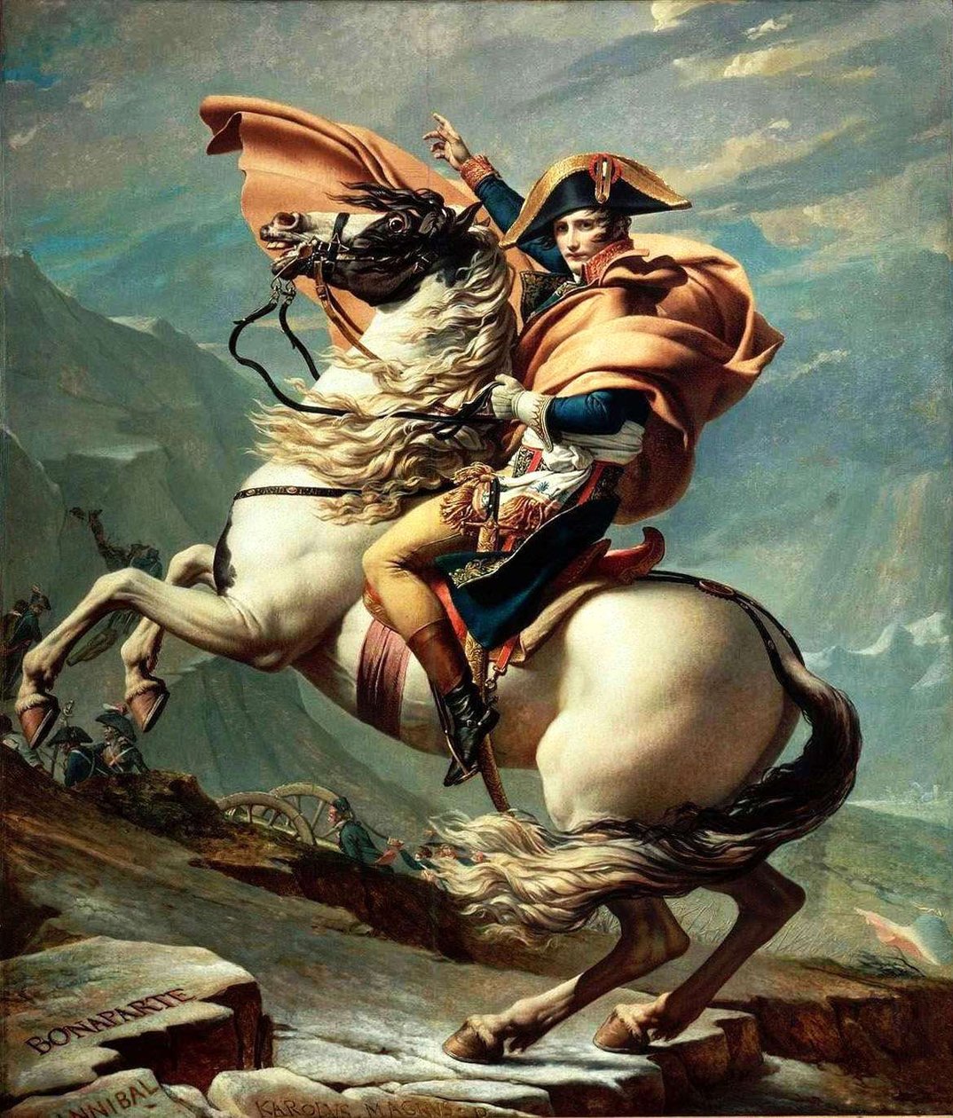 Napoleon Crossing the Alps av Jacques Louis David