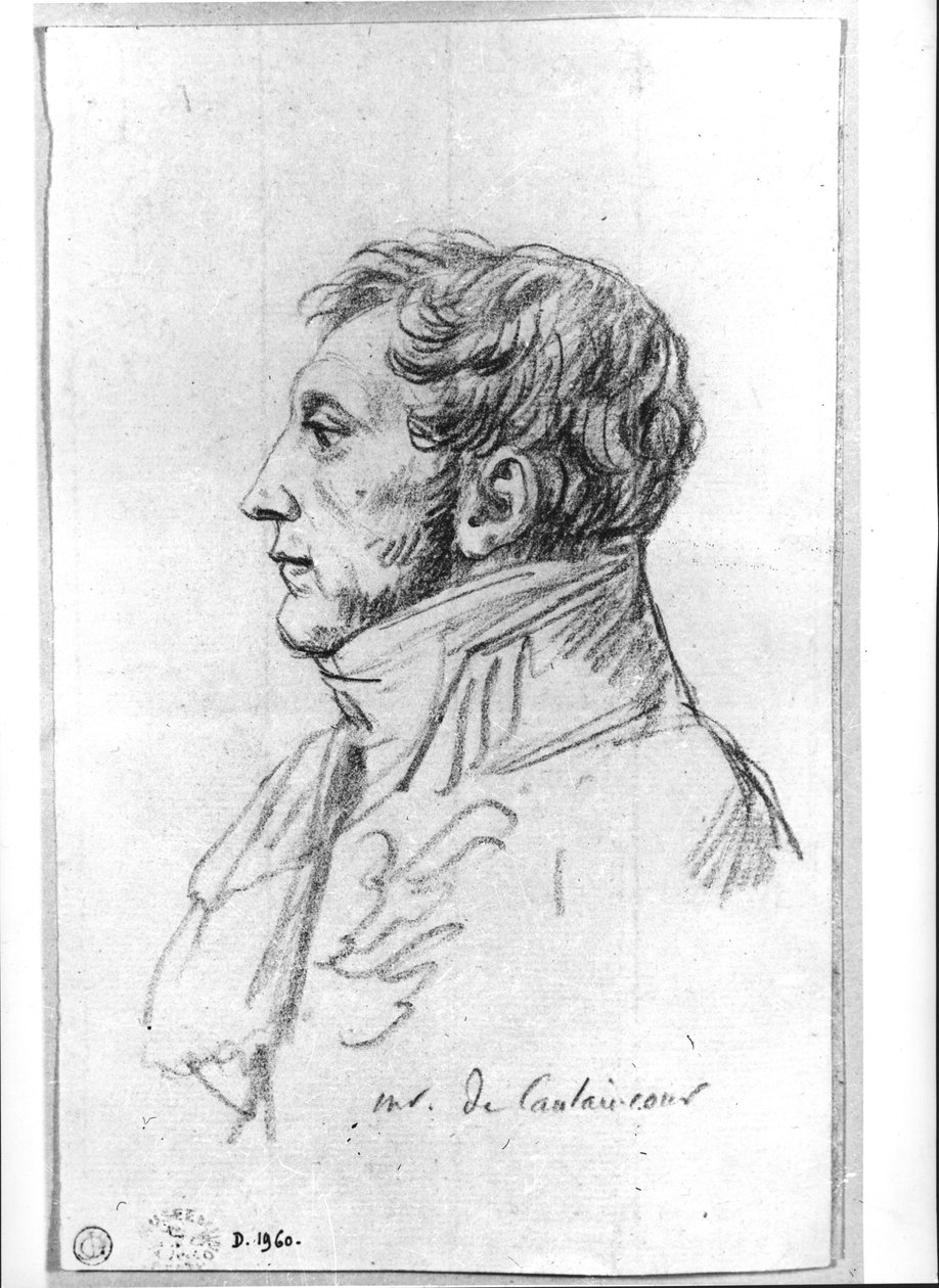 Porträtt av Armand Augustin Louis. Marquis de Caulaincourt (1772-1827) av Jacques Louis David