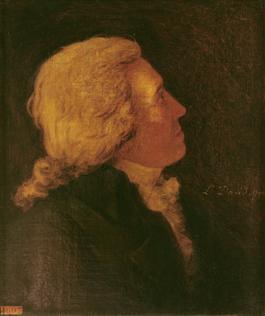 Porträtt av Bernard Barere de Vieuzac (1755-1841) 1790 av Jacques Louis David