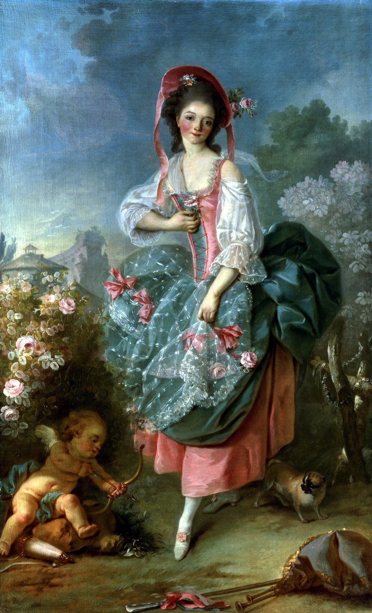Porträtt av Mademoiselle Guimard som Terpsichore, c.1799 av Jacques Louis David