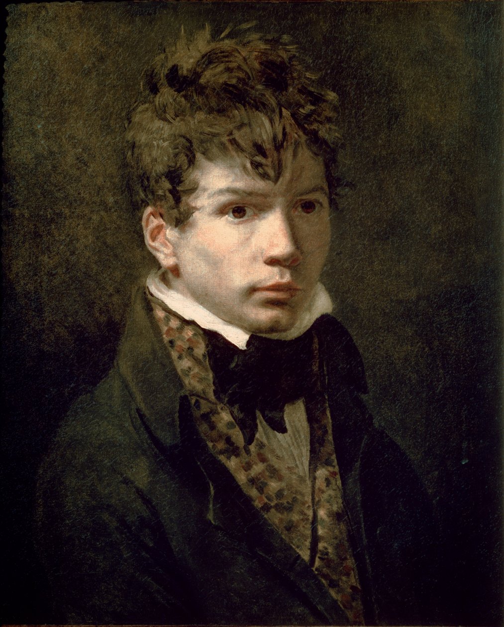Porträtt av den unga Ingres (1780-1867) 1790-talet av Jacques Louis David