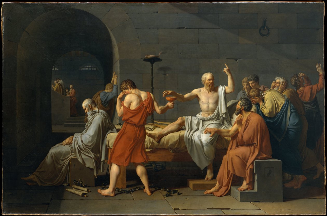Sokrates död av Jacques Louis David