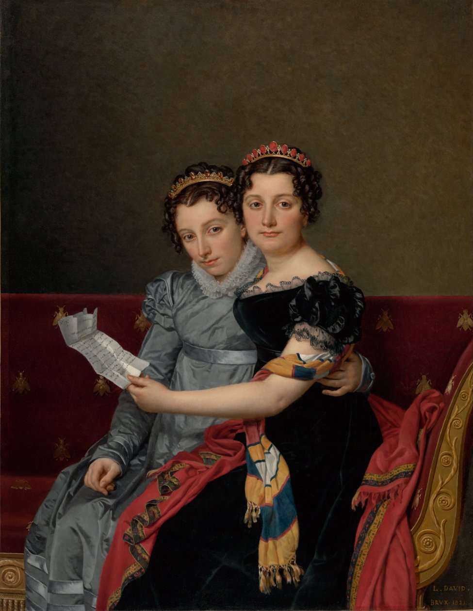 Systrarna Zénaïde och Charlotte Bonaparte av Jacques Louis David