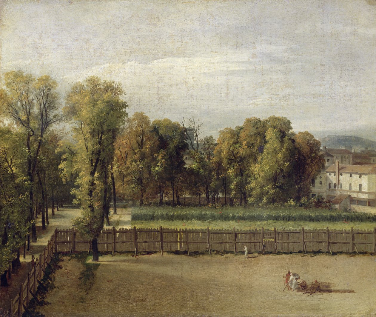 Utsikt över Luxembourgträdgården i Paris, 1794 av Jacques Louis David