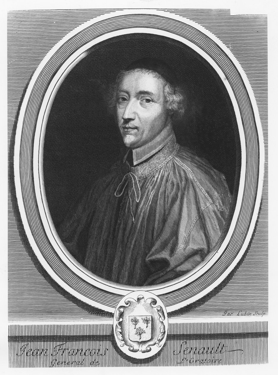 Porträtt av Jean-François Senault av Jacques Lubin