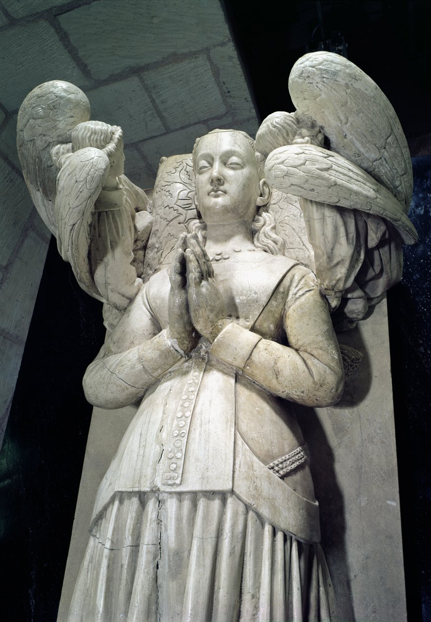 Agnes Sorels grav (ca 1422-50) 1450-59 (detalj) av Jacques Morel