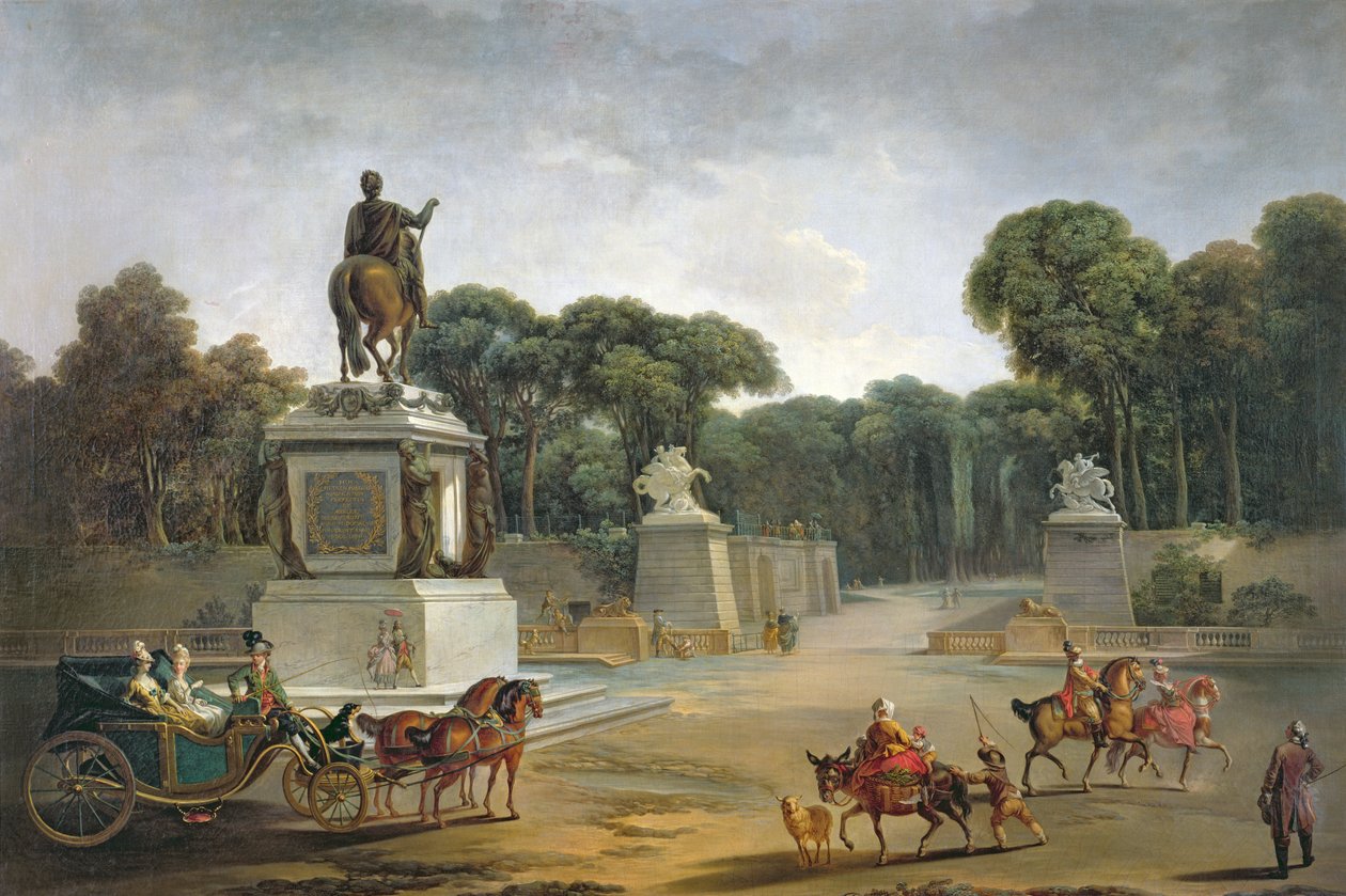 Ingången till Tuilerierna från Place Louis XV i Paris, c.1775 av Jacques Philippe Joseph de Saint Quentin