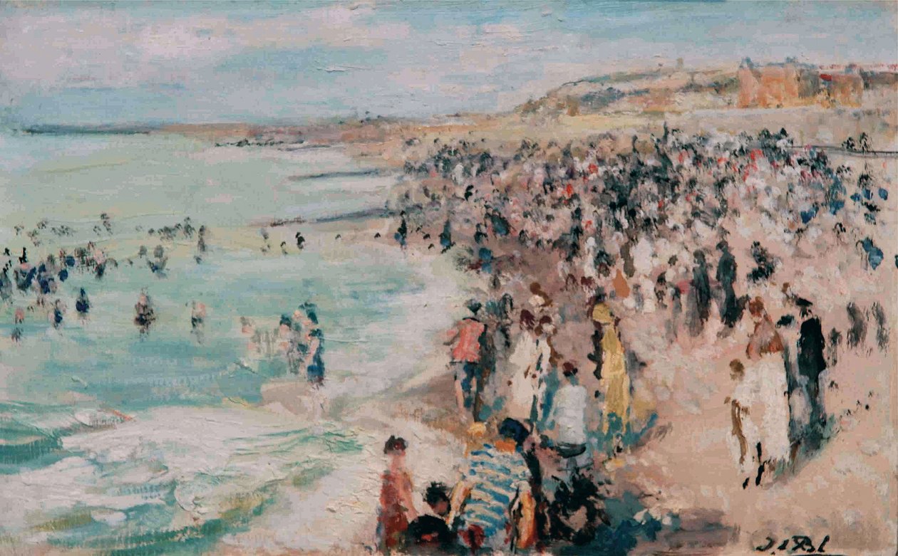 Dieppe Beach av Jacques Emile Blanche