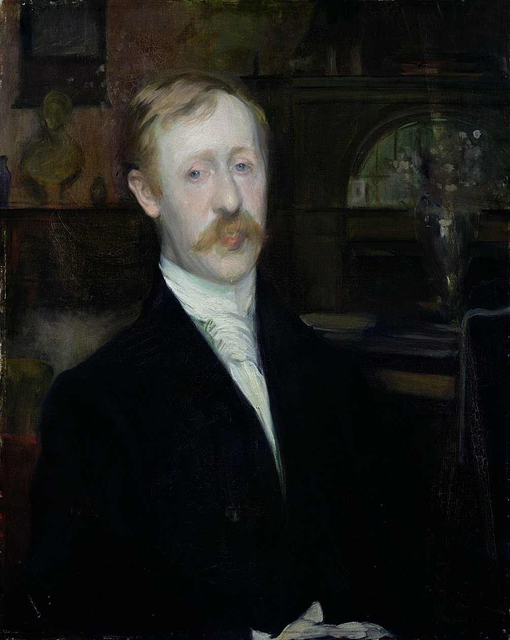Porträtt av George Moore (1852-1933) av Jacques Emile Blanche