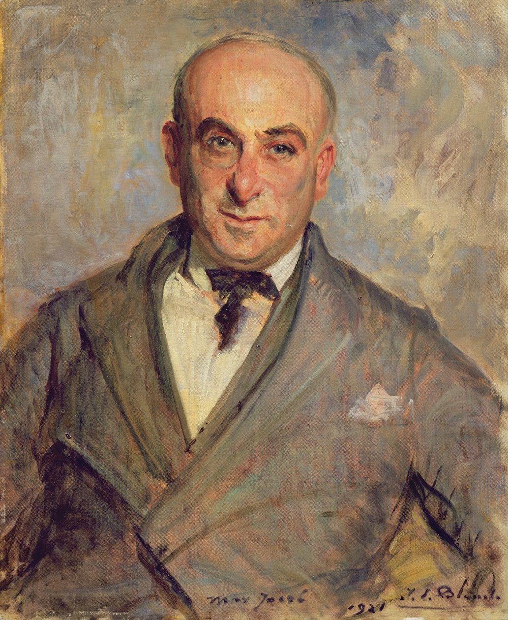 Porträtt av Max Jacob (1876-1944) 1921 av Jacques Emile Blanche