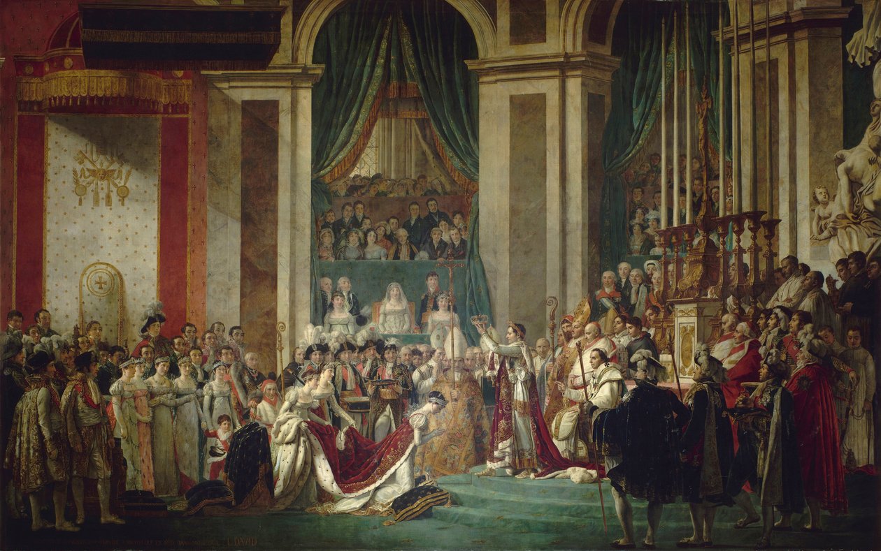 Le couronnement de lEmpereur et de lImpératrice, 2 décembre 1804 av Jacques Louis David