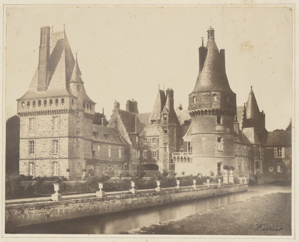 Utsikt över slottet Maintenon av Jacques Alexandre Ferrier