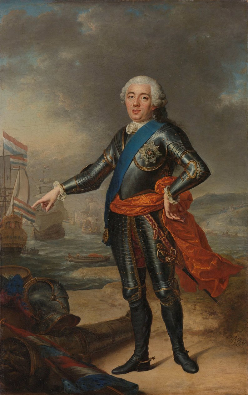 Porträtt av William IV Willem IV (1711-1751). Prins av Orange-Nassau av Jacques André Joseph Aved