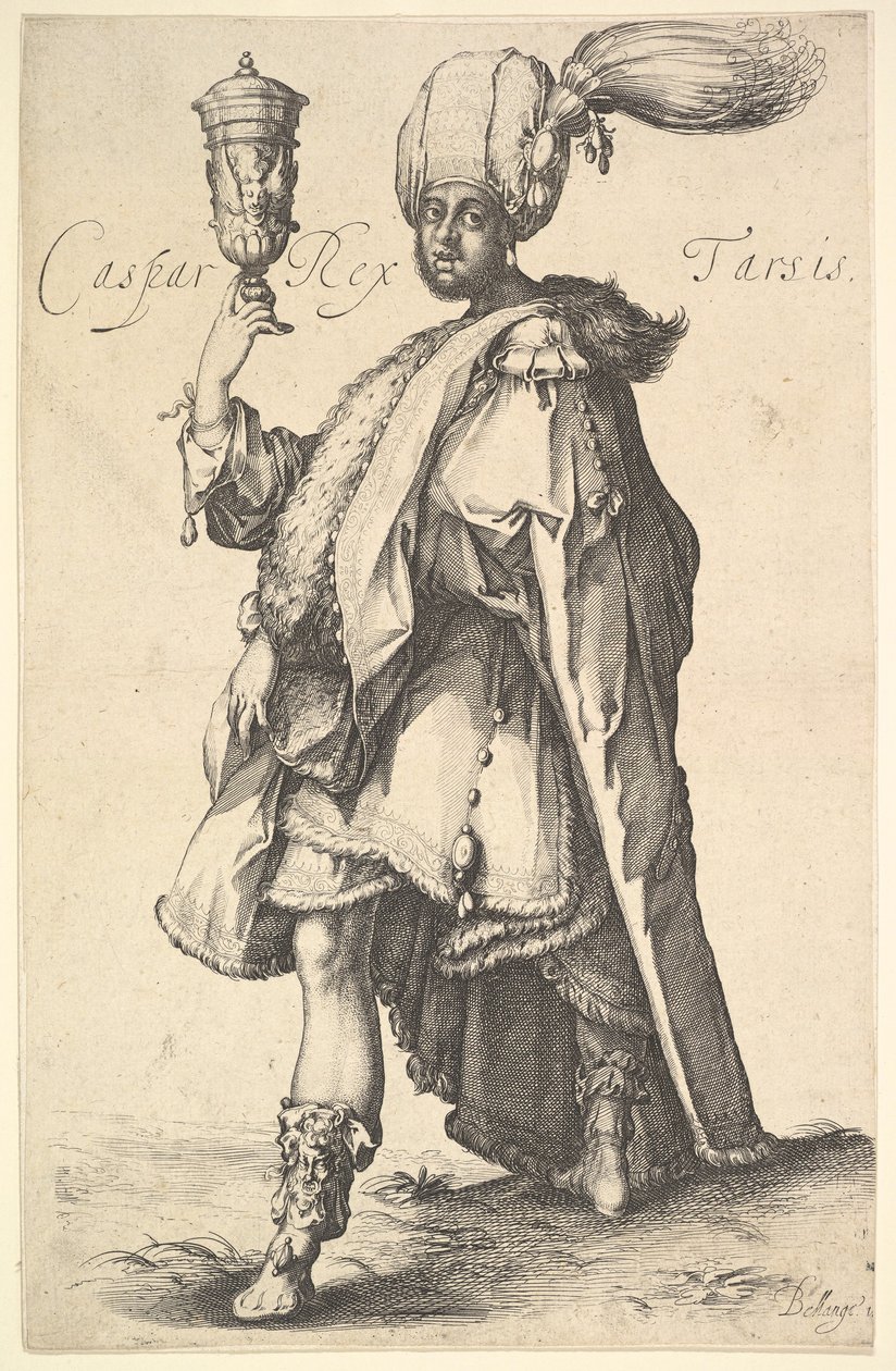 Caspar, efter en serie av de tre magi av Jacques Bellange. av Jacques Bellange