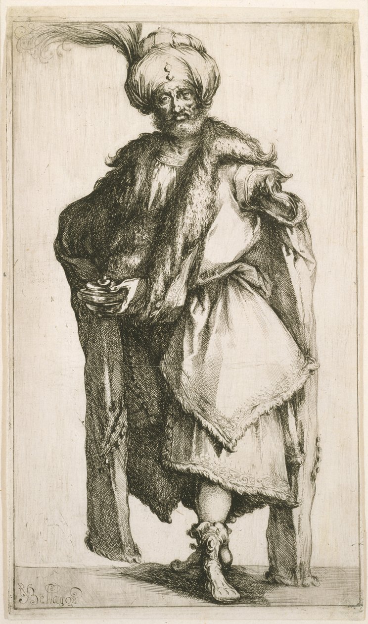 Caspar, ca 1610 (etsning) av Jacques Bellange