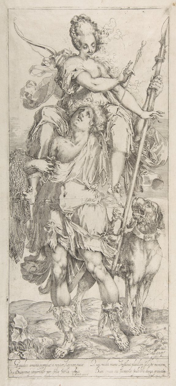 Diana och Orion. av Jacques Bellange