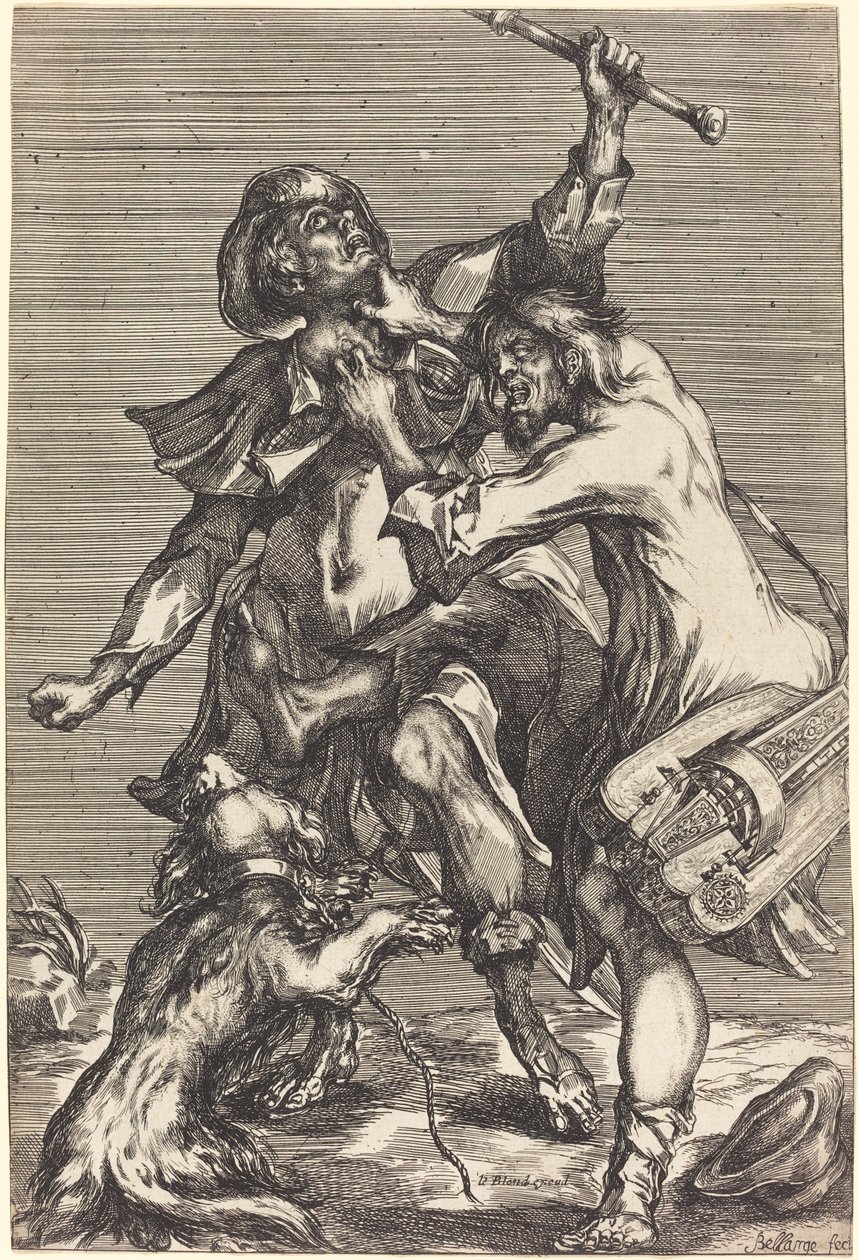Kämpande tiggare av Jacques Bellange