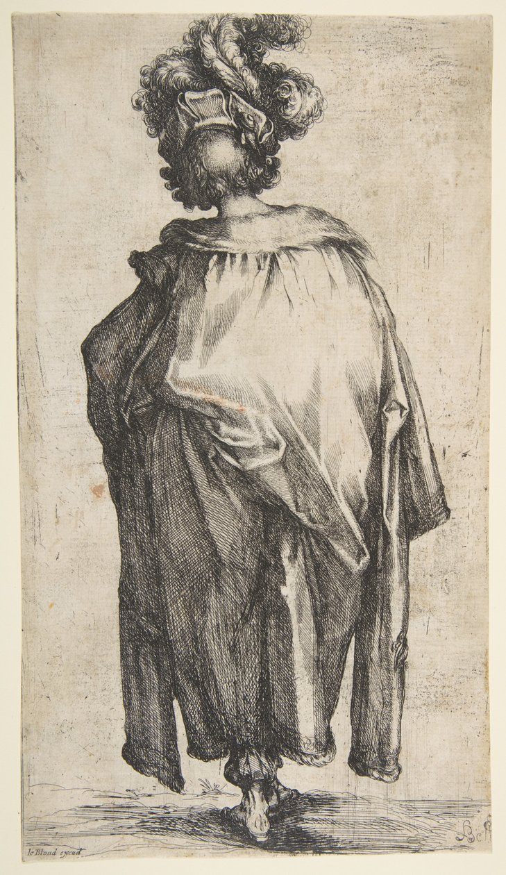 Melchior, från Three Magi-serien, 1595-1616. av Jacques Bellange