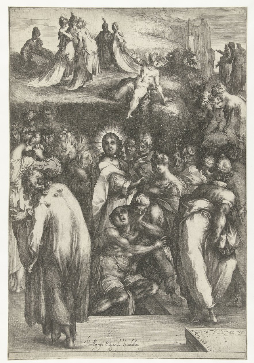Uppfostran av Lazarus av Jacques Bellange