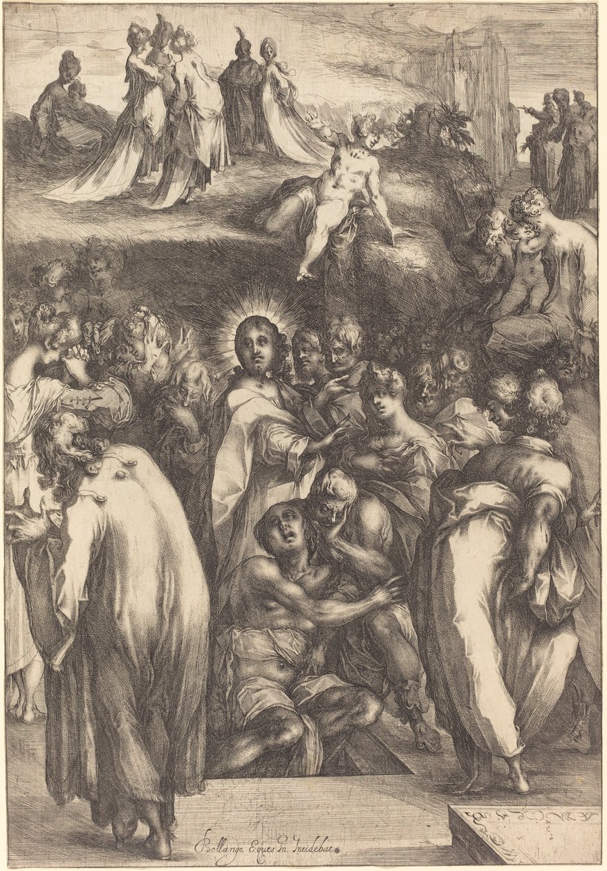 Lazarus uppståndelse av Jacques Bellange