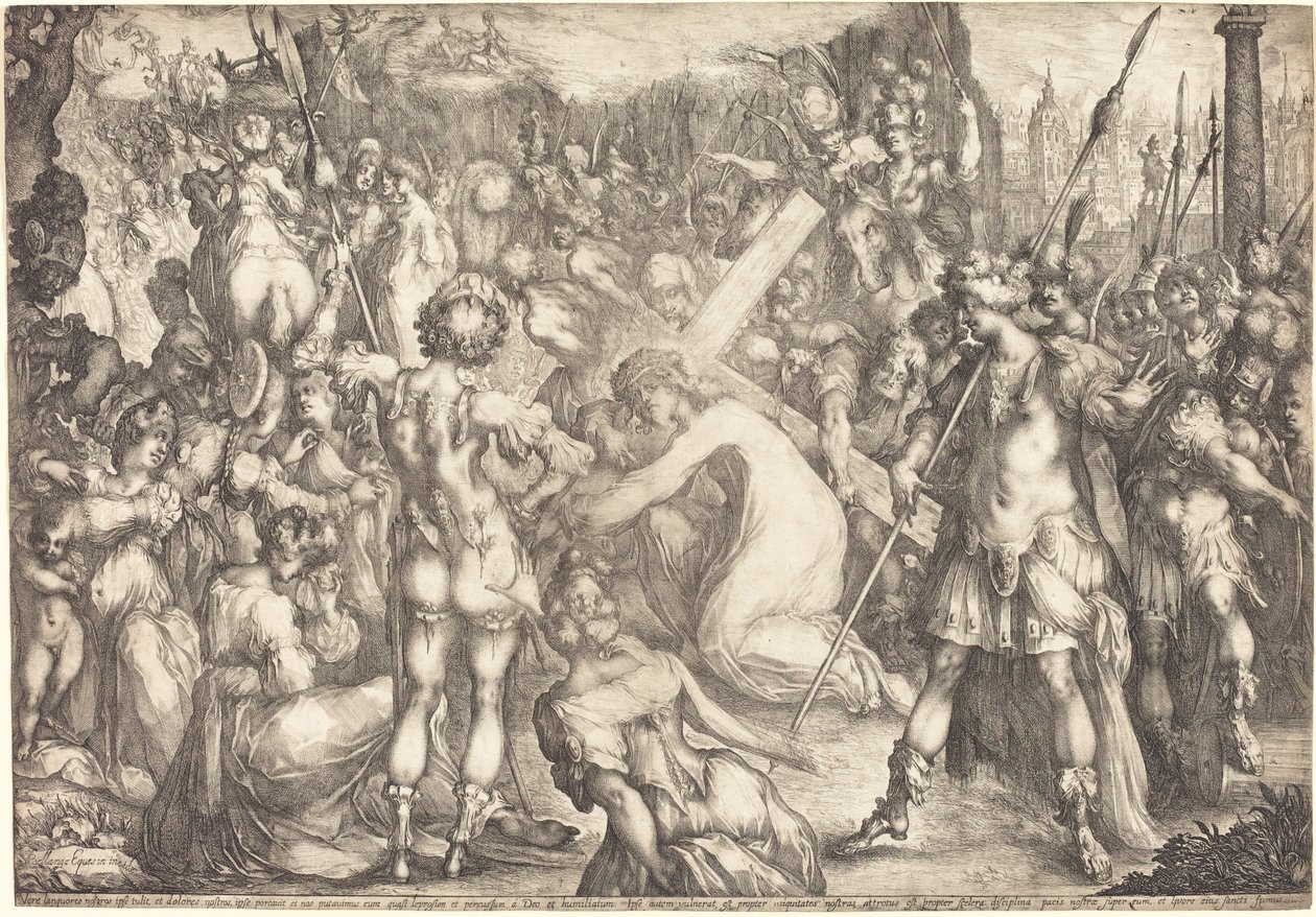 Vägen till Golgata. av Jacques Bellange