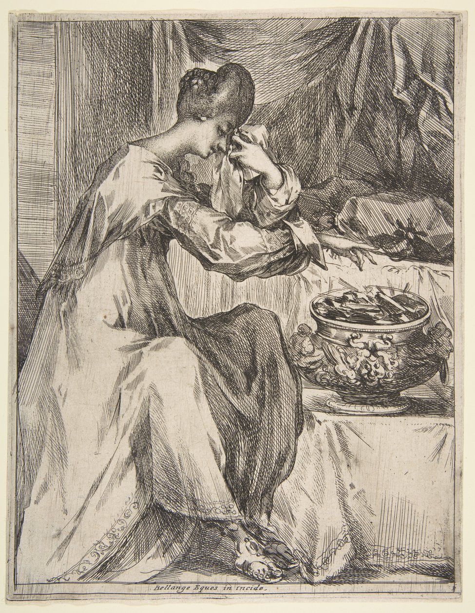 Portias självmord, 1612-16. av Jacques Bellange