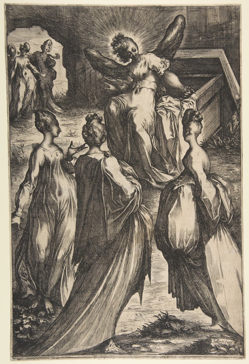 Tre Marys vid graven. av Jacques Bellange