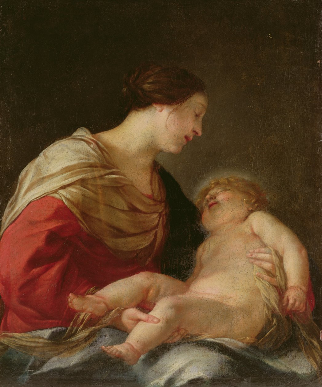 Madonna och barn, 1600-talet av Jacques Blanchard